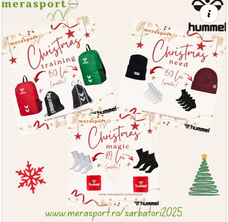 Merasport aduce cadouri sportive hummel pentru Sărbători
