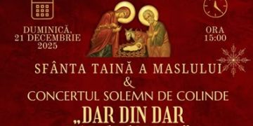 Maslu în sobor și prima ediție a concertului caritabil „Dar din dar, har și colind”, la Parohia ortodoxă „Șesu-Mănăstirii” Rozavlea