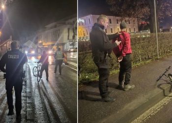 Biciclist beat, urmărit și prins de polițiștii locali după ce a lovit un autoturism pe Podul Viilor