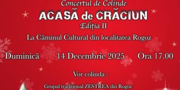 Magia colindelor răsună la Rogoz în Concertul „Acasă de Crăciun”
