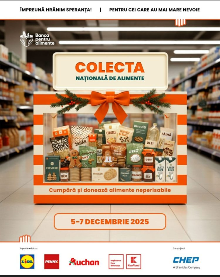 Solidaritate pentru cei vulnerabili: începe Colecta Națională de Alimente