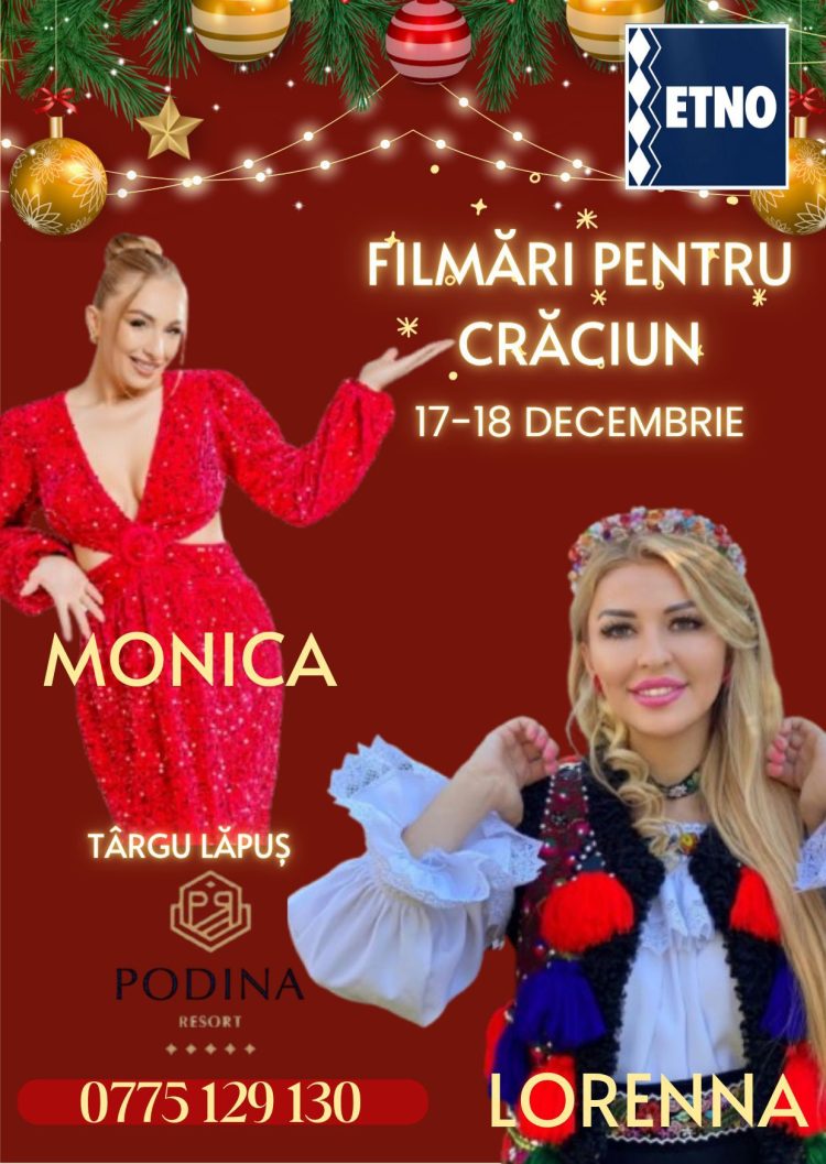 START ÎNSCRIERI – FILMĂRI ETNO TV – SPECIALE DE CRĂCIUN la Podina Resort