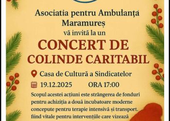 Concert de colinde caritabil, organizat la Baia Mare pentru salvarea nou-născuților