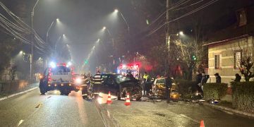 Accident rutier pe Strada Victoriei din Baia Mare. Trafic blocat. FOTO