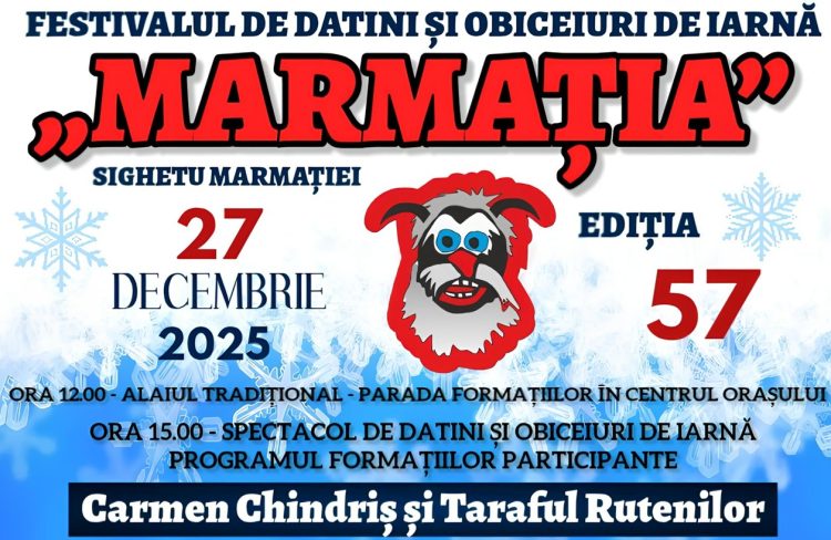 Tradiția prinde viață la Sighetu Marmației. Festivalul de Datini și Obiceiuri de Iarnă „Marmația”