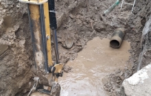 Avarie majoră la conducta de transport apă potabilă DN 250 mm – Sighetu Marmației