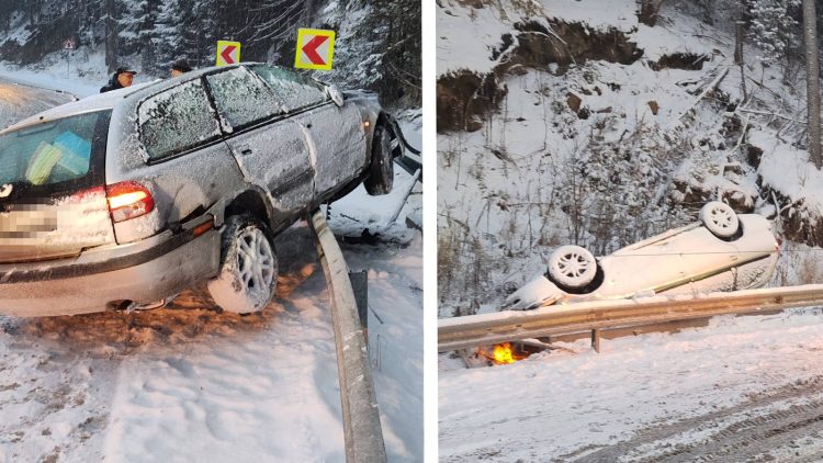 Trafic îngreunat în Pasul Prislop din cauza ninsorii și viscolului, pe DN18. Mai multe accidente pe drumurile din Maramureș