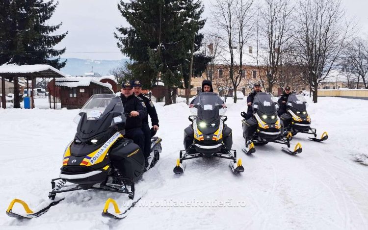 Snowmobile moderne pentru Poliția de Frontieră Sighetu Marmației, printr-un proiect UE