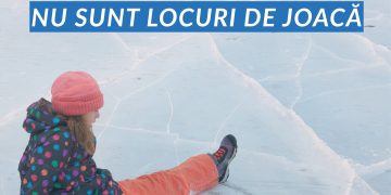 Pompierii avertizează! Apele înghețate nu sunt locuri de joacă!