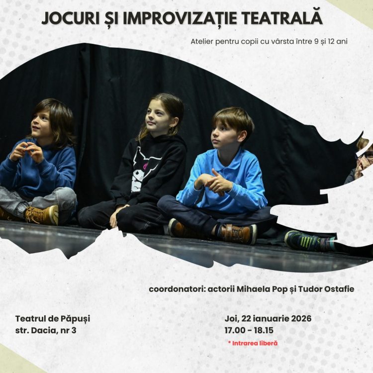 Atelier organizat pentru copiii băimăreni la Teatrul Municipal Baia Mare – Secția Păpuși