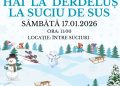 Hai la derdeluș, în Suciu de Sus! Eveniment pentru copii și părinți, pe 17 ianuarie