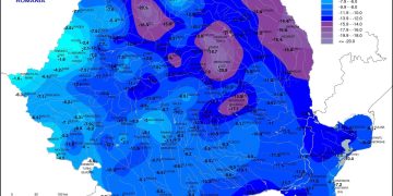 Dimineață geroasă în România. Temperaturile au coborât până la -21°C