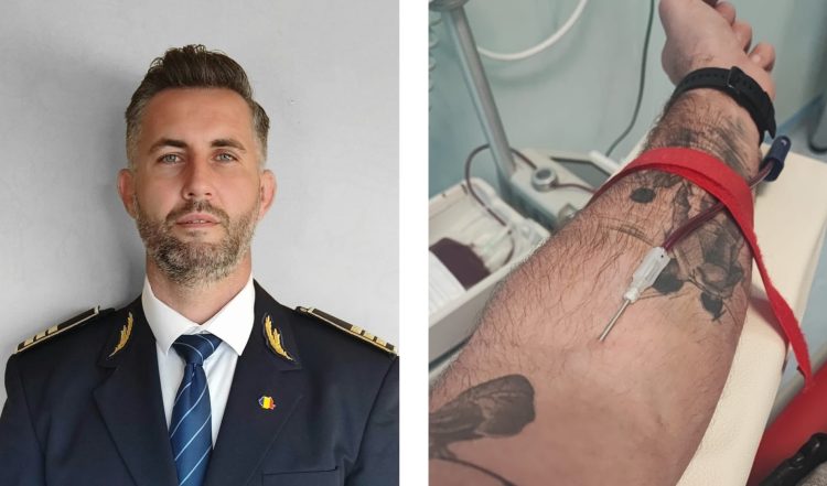 Gesturi care salvează vieți. Exemplul unui polițist de penitenciar din Baia Mare care are la activ peste 40 de donări de sânge