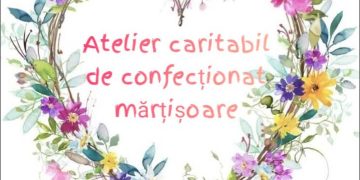 Creativitatea care dă speranță la Târgu Lăpuș. Atelier de confecționat mărțișoare pentru a susține terapia unui copil cu sindrom Down 