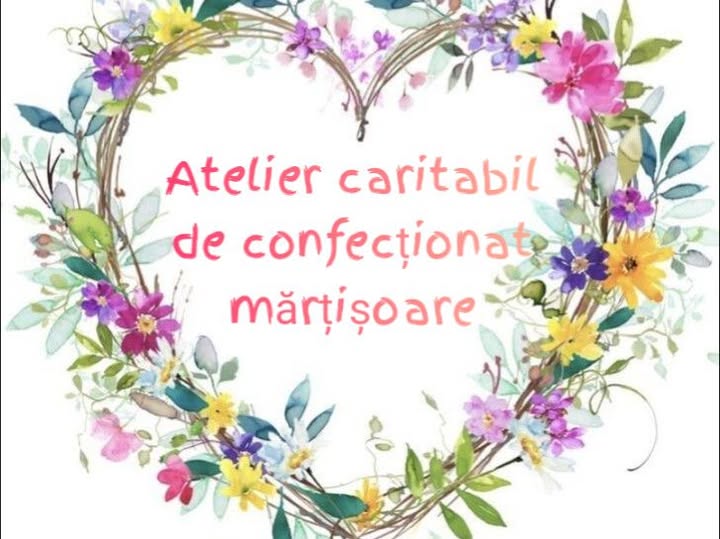 Creativitatea care dă speranță la Târgu Lăpuș. Atelier de confecționat mărțișoare pentru a susține terapia unui copil cu sindrom Down