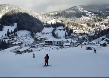 VIDEO: Liber la schi pe Pârtia Olimpică de la Borșa