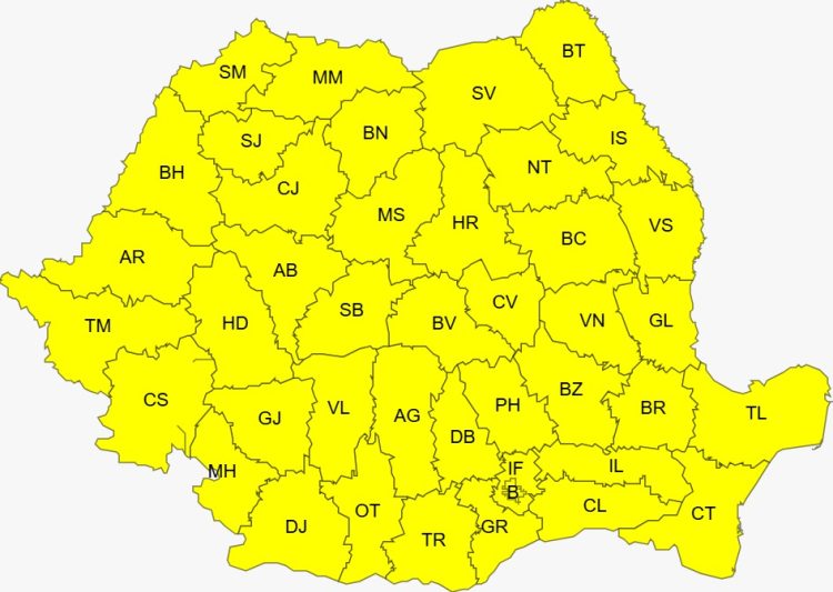 Meteorologii au extins codul galben. Până când va persista gerul