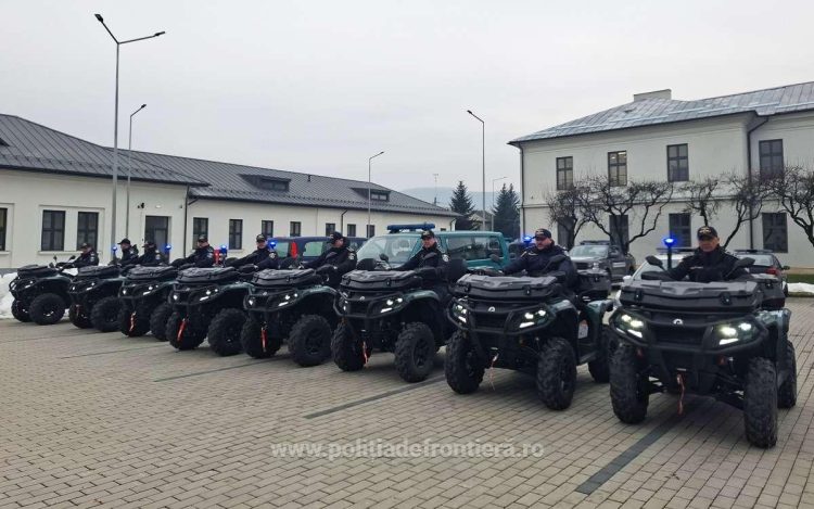 Opt ATV-uri noi pentru supravegherea frontierei montane, dotare modernă la ITPF Sighetu Marmației – FOTO