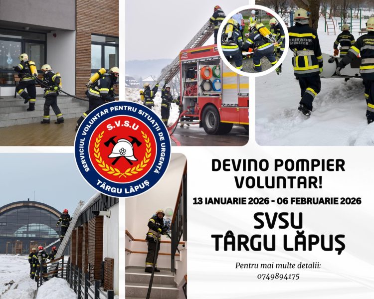 SVSU Târgu Lăpuș recrutează voluntari. Înscrieri până la 6 februarie