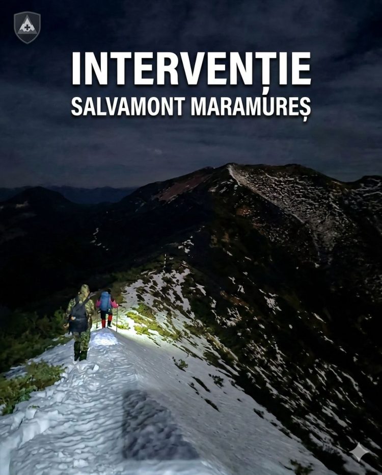 Acțiune de salvare în desfășurare în Munții Maramureșului