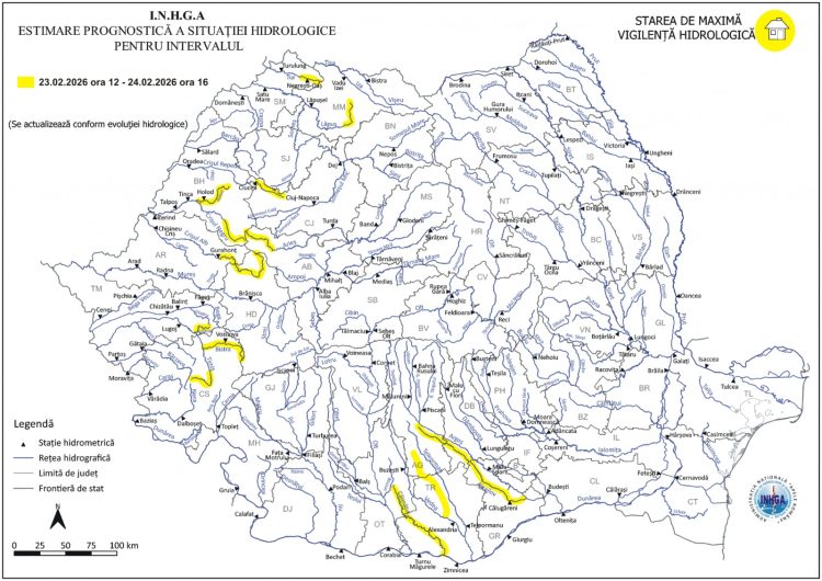 Cod galben hidrologic în arealul Someș-Tisa