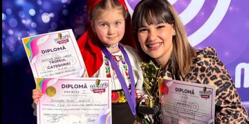 Performanță remarcabilă pentru o mică artistă din Maramureș, premiată la un festival național de muzică