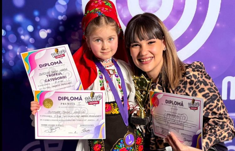 Performanță remarcabilă pentru o mică artistă din Maramureș, premiată la un festival național de muzică