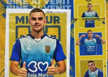 Fotbal. Alexandru Negrean, noul mijlocaș central al CS Minaur Baia Mare