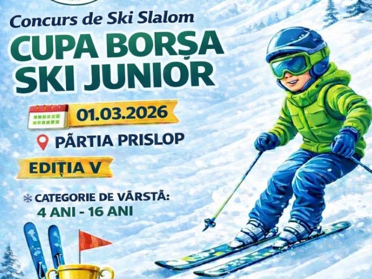 Cupa Borșa Ski Junior revine pe Pârtia Prislop – ediția a V-a, dedicată tinerilor schiori