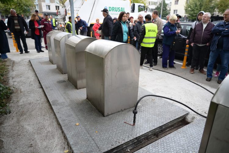 Baia Mare extinde rețeaua de colectare selectivă cu 100 de containere îngropate