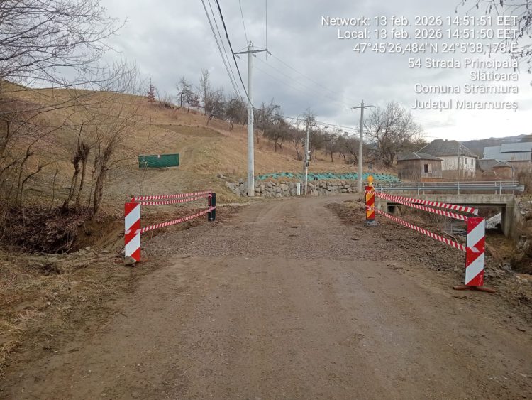Circulația la podețul din Slătioara a fost reluată la ora 14.00!