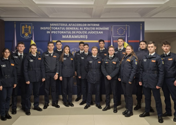 Stagiu de practică pentru viitorii polițiști. 16 studenți ai Academiei „Alexandru Ioan Cuza”, la IPJ Maramureș