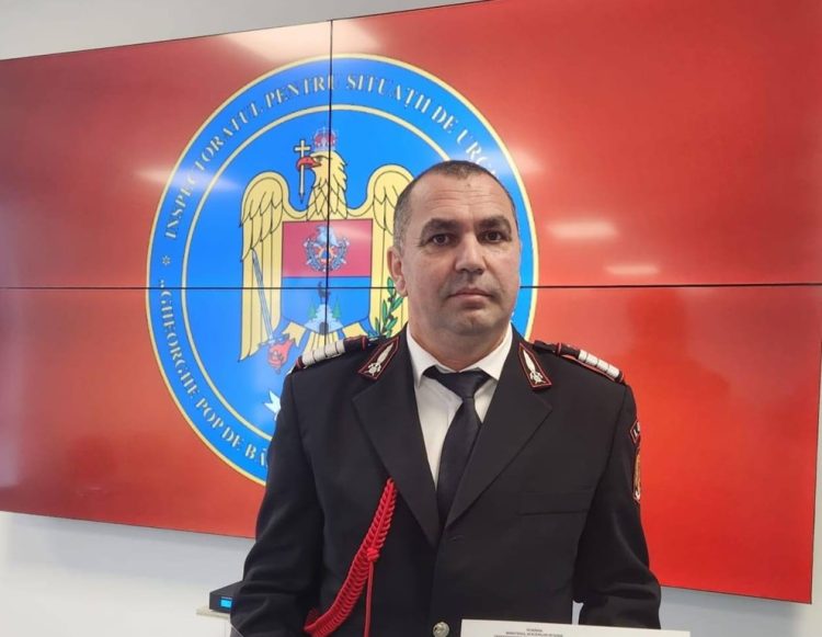 Plt. adj. șef Pop Gelu, din cadrul Detașamentului de Pompieri ”Cpt. Marchiș Adrian”, desemnat POMPIERUL ANULUI 2025
