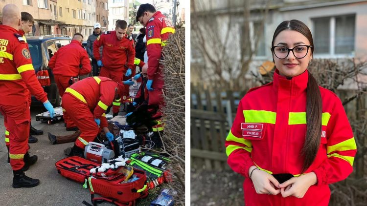 Eroina zilei: Bărbat salvat de reacția rapidă a unei voluntare ISU