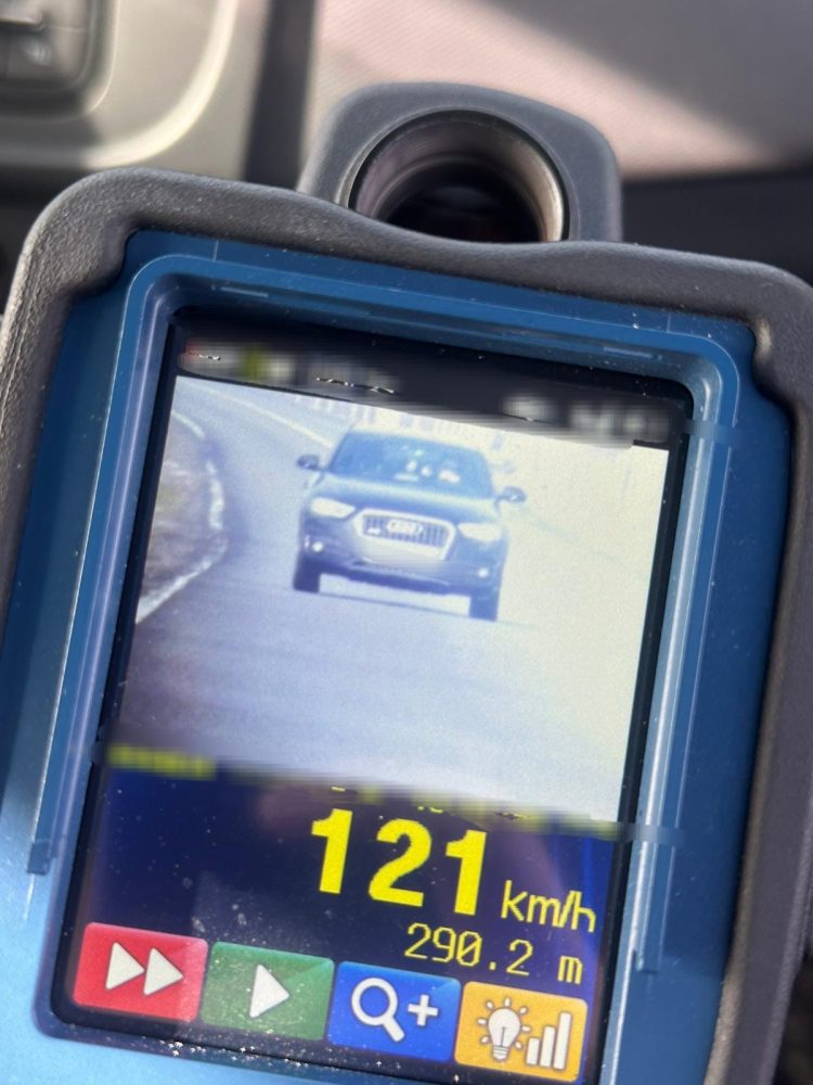121 km/h într-o zonă de 50: Viteză extremă sancționată pe DN 18, la Leordina