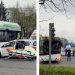 Accident grav în Baia Mare, zona Meda. Taximetru intrat în autobuz, o persoană încarcerată