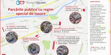 Noi reguli de parcare în Baia Mare. Cinci zone intră într-un proiect pilot