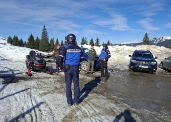 Jandarmii montani intensifică controalele în Munții Rodnei. Amenzi de până la 10.000 de lei pentru accesul cu ATV-uri sau snowmobile