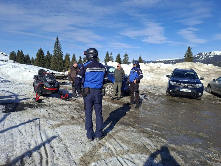 Jandarmii montani intensifică controalele în Munții Rodnei. Amenzi de până la 10.000 de lei pentru accesul cu ATV-uri sau snowmobile