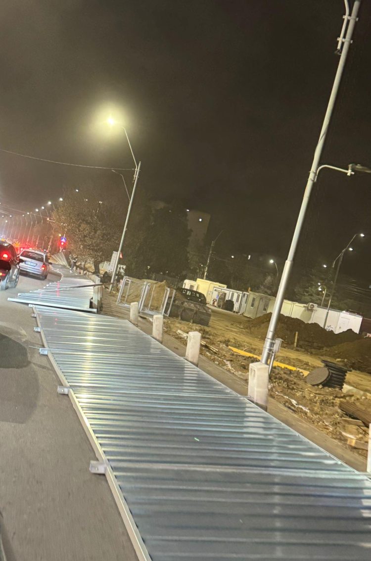 Incident grav pe șantierul de la „Spânzurătoare”: gardurile s-au prăbușit, nimeni nu a fost rănit