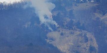 Incendiu în zona Lacului Albastru din Baia Sprie