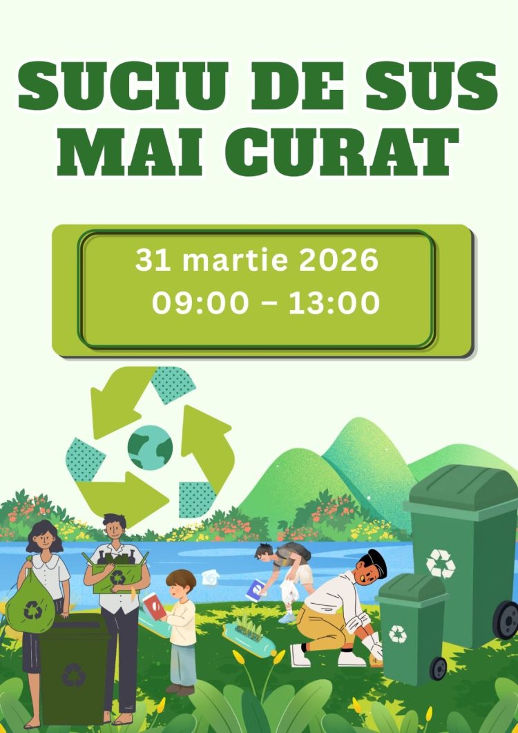 Mobilizare pentru un sat mai curat: acțiune de ecologizare la Suciu de Sus, în cadrul campaniei „Maramureș Curat”