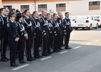 Moment de reculegere la Inspectoratul de Poliție Județean Maramureș, de Ziua Poliției Române