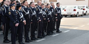 Moment de reculegere la Inspectoratul de Poliție Județean Maramureș, de Ziua Poliției Române