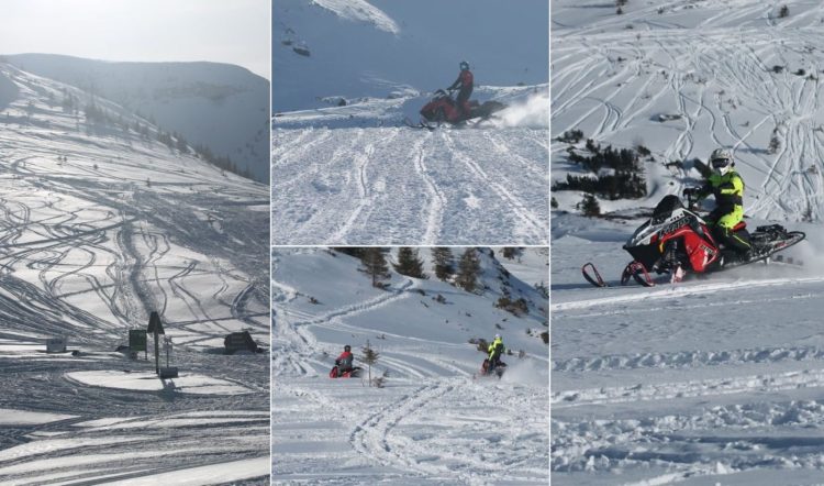 Snowmobile, la liber, în Parcul Național Munții Rodnei