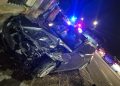 Accident rutier pe DN1C, la Iclod. Două autoturisme implicate
