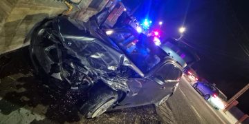 Accident rutier pe DN1C, la Iclod. Două autoturisme implicate