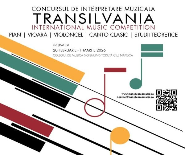 Distincții remarcabile pentru elevii Colegiului de Arte la Concursul de Interpretare Muzicală „Transilvania”, desfășurat la Cluj-Napoca