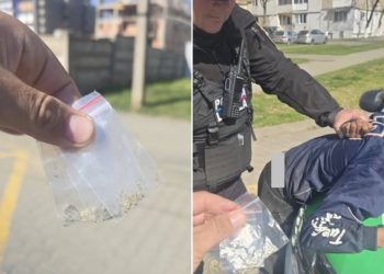Semnal de alarmă. Tânăr prins cu substanțe suspecte pe o stradă din Baia Mare