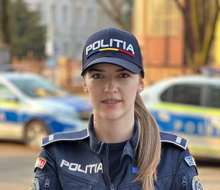 Fabiana, polițista de 22 de ani care aduce speranță victimelor violenței domestice din Baia Mare